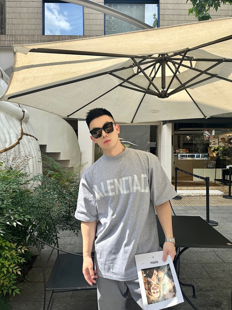 Balenciaga Gum Strap Floral Grey T - Image 16