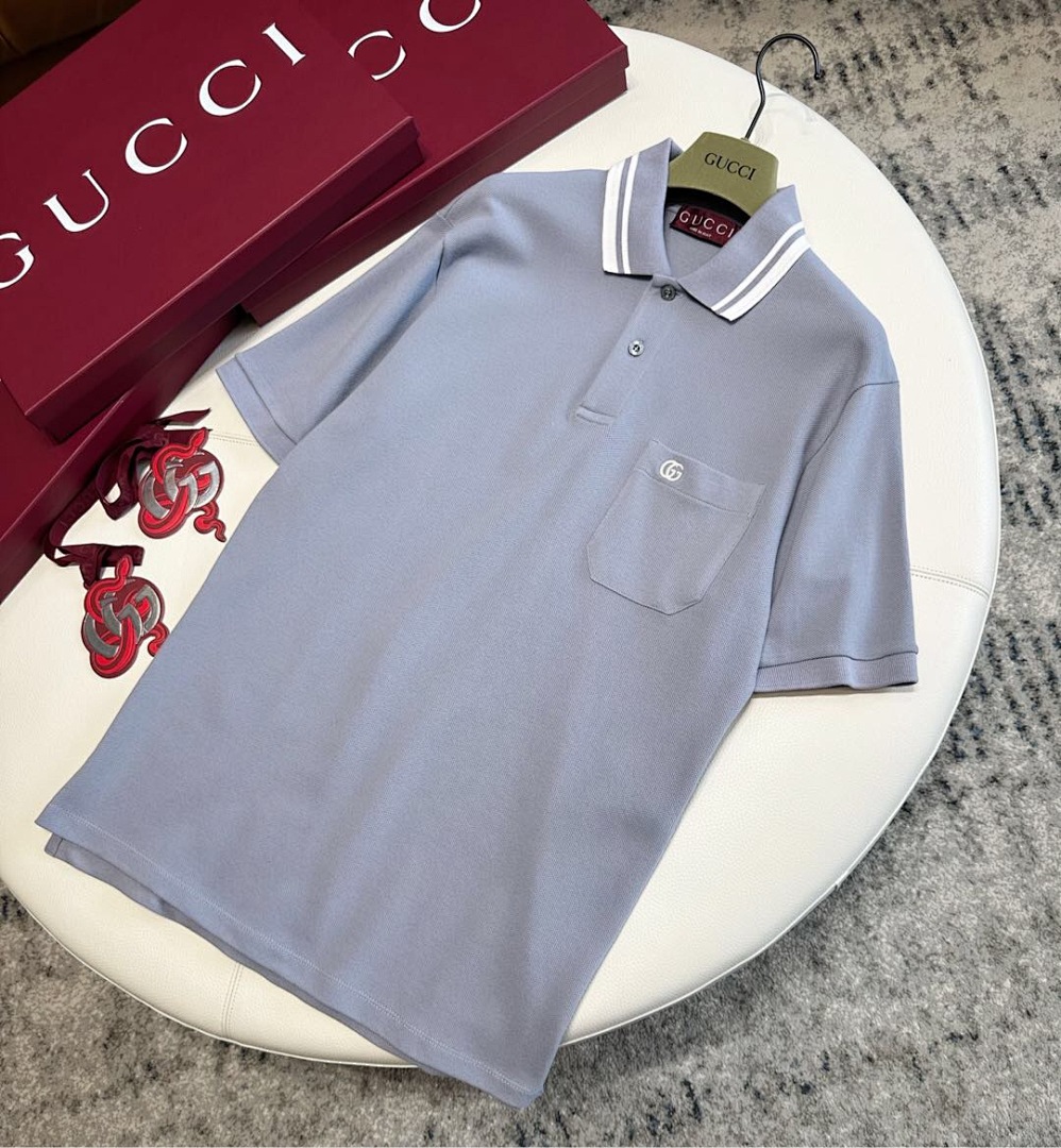 Gucci Double G Embroidered POLO - Image 4