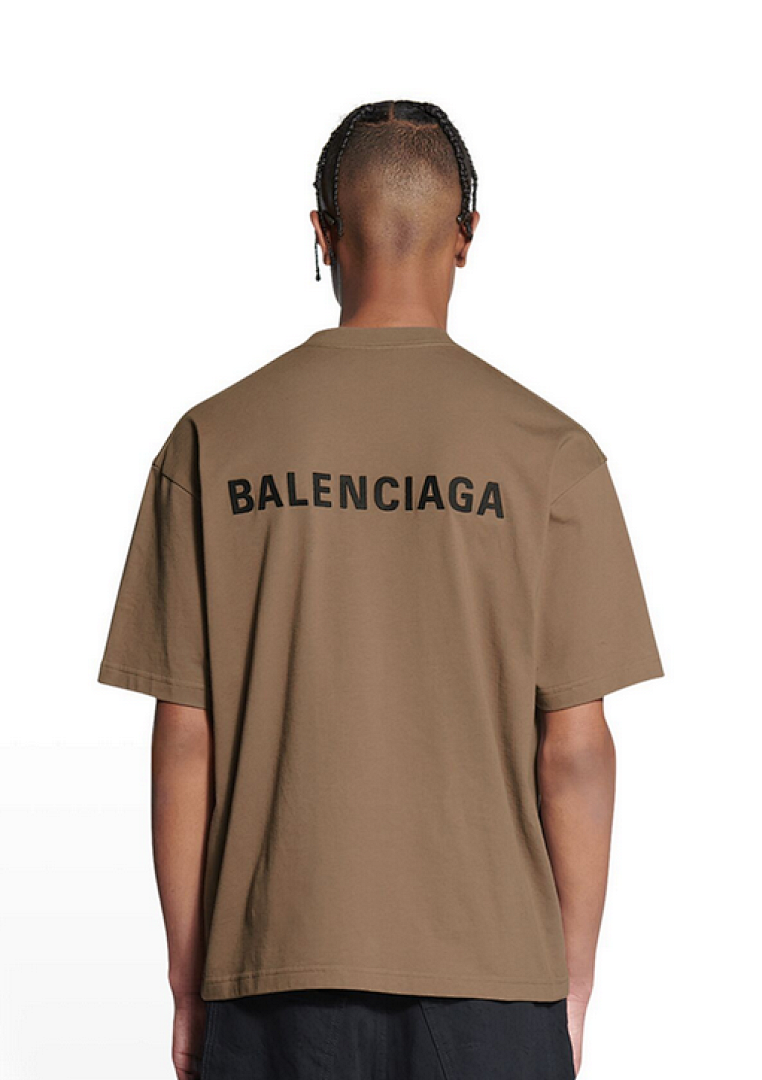 Balenciaga Coffee Embroidered T - Image 4