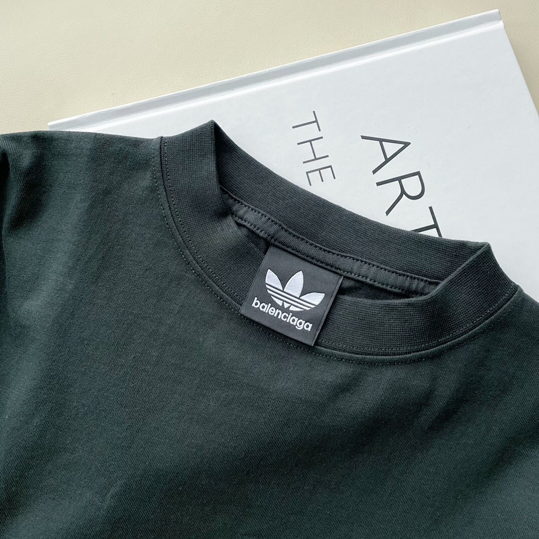 Balenciaga Triple Leaf Grass Collab Short Sleeve Ink (Green) - Image 9