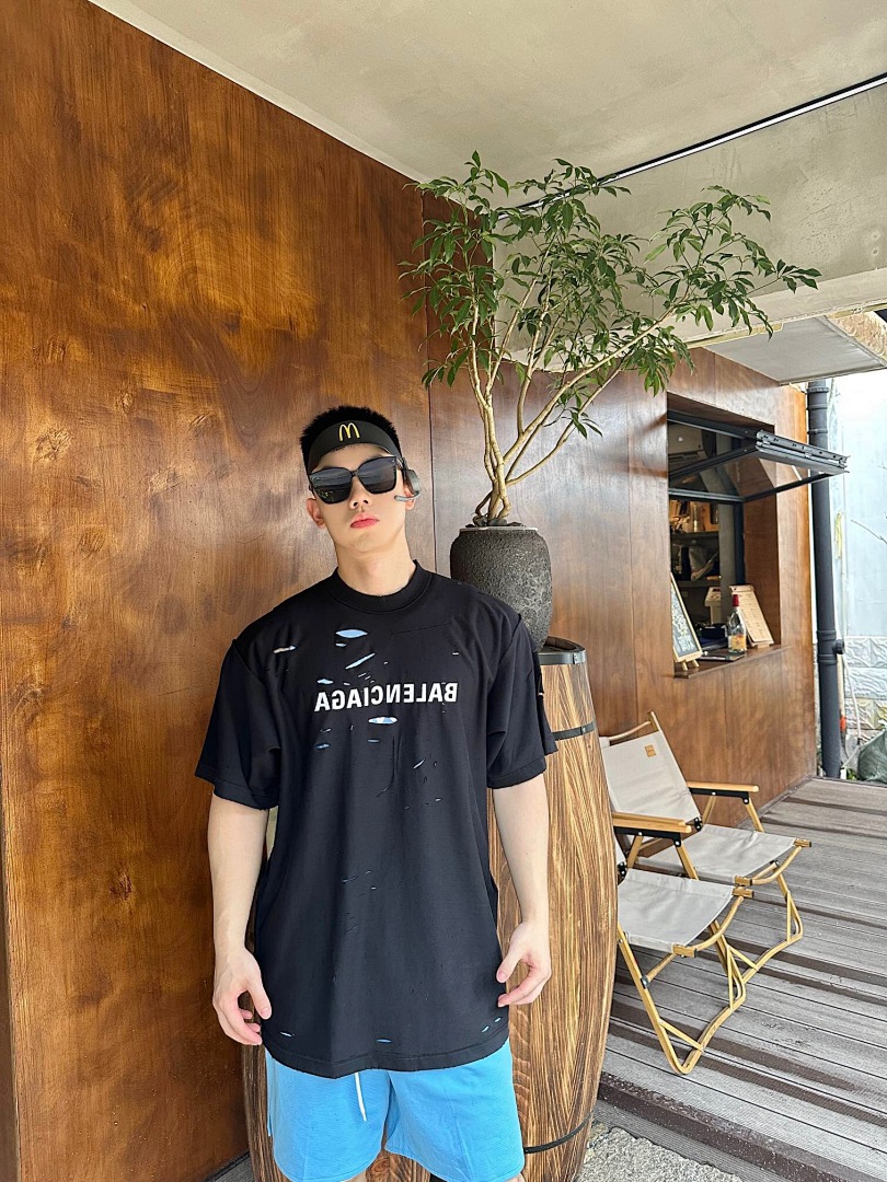Balenciaga Short Sleeve (Black) - Image 14