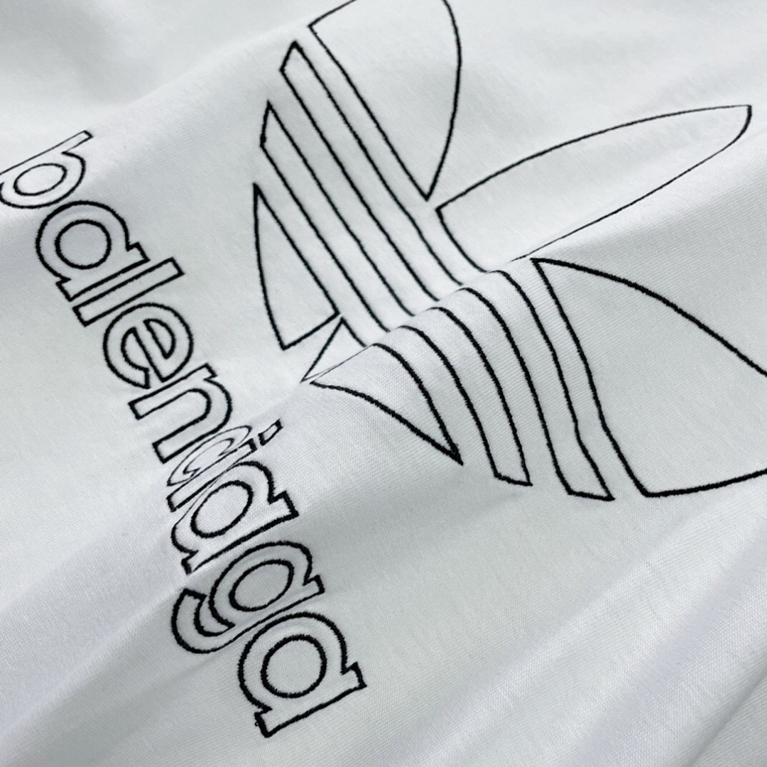 Balenciaga Triple Leaf Grass Collab Short Sleeve (White) - Image 6
