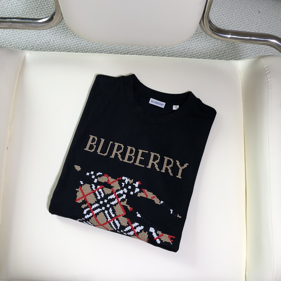 Burberry BR Plaid Short Sleeve (Black) - Image 11