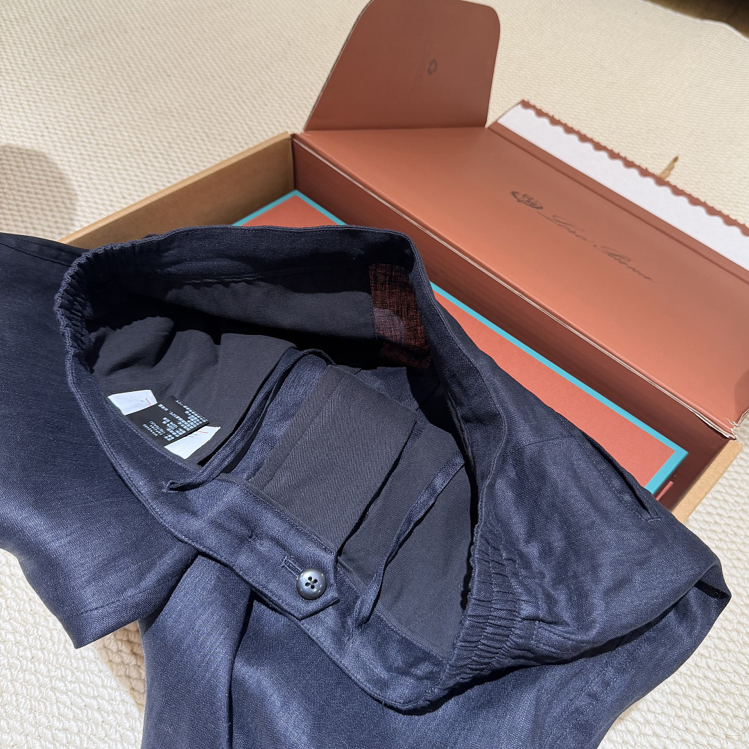Unbranded Navy Linen Short - Image 10