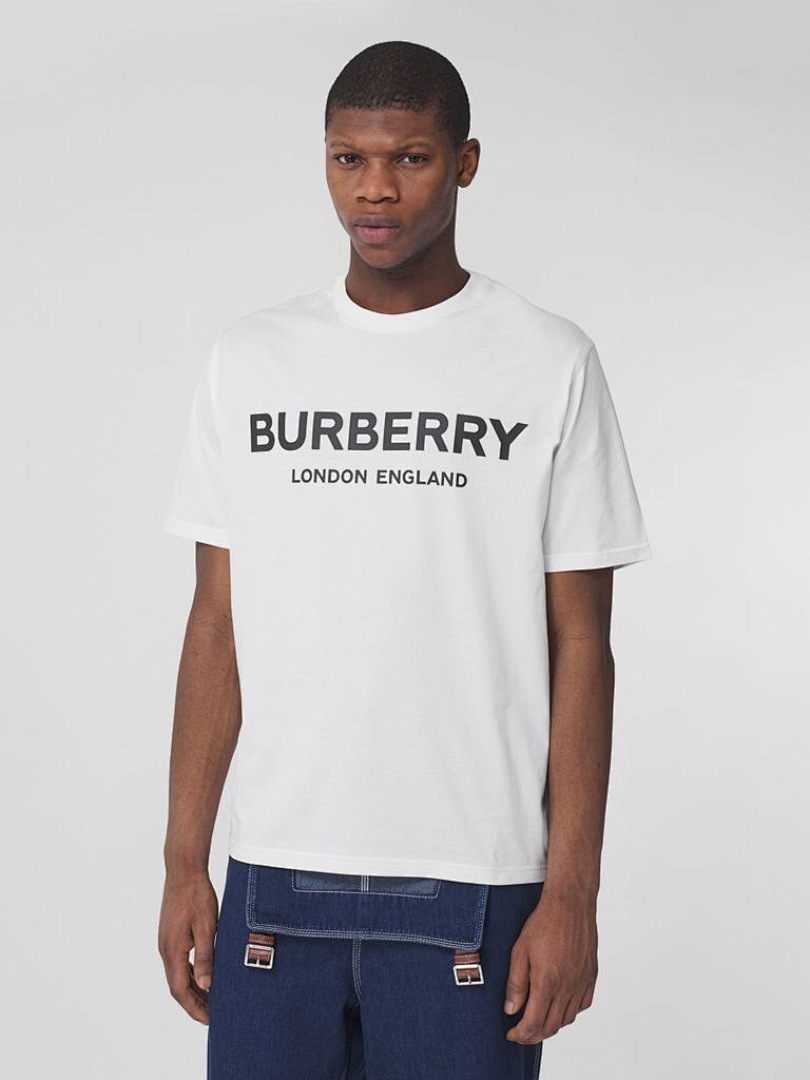 Burberry BR Print Short Sleeve (White) - Image 12