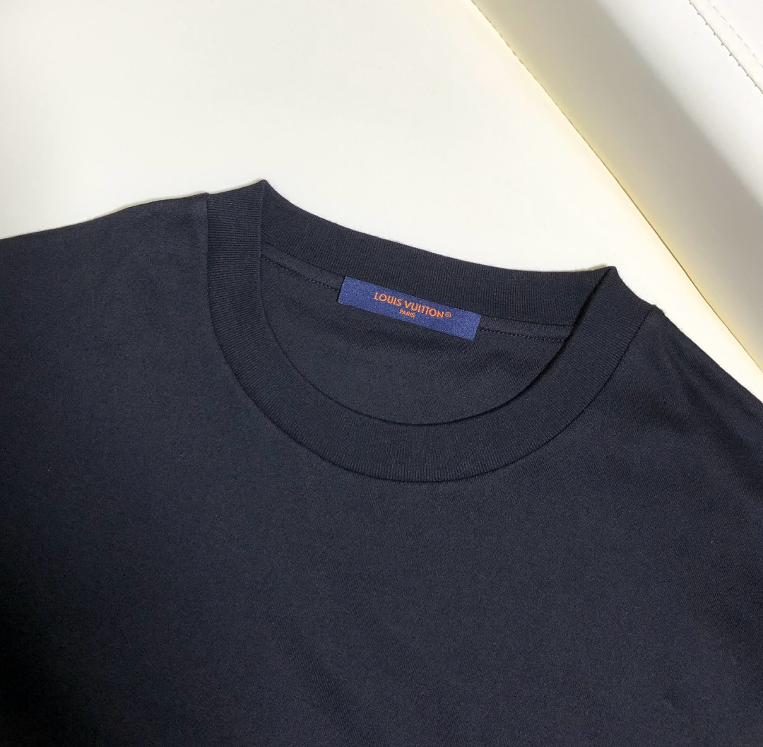 Unbranded Triple Floral Stitching Embroidered T (Black) - Image 11