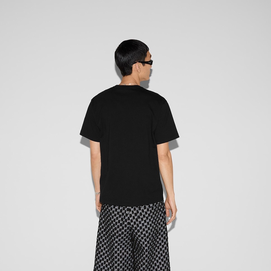 Gucci Fleece Embroidered T (Black) - Image 14