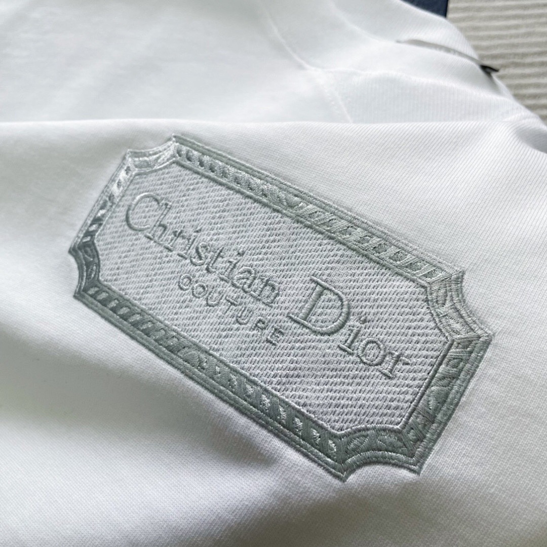 Unbranded CD Embroidered Short Sleeve (White) - Image 6