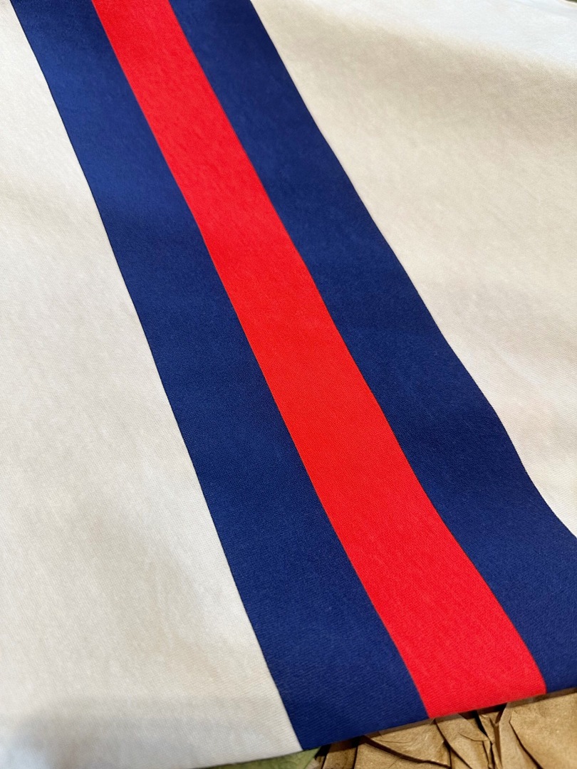 Gucci Red Blue Double G Short Sleeve - Image 8