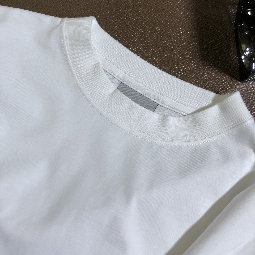 Balenciaga 3B Embroidered Print T (White) - Image 7