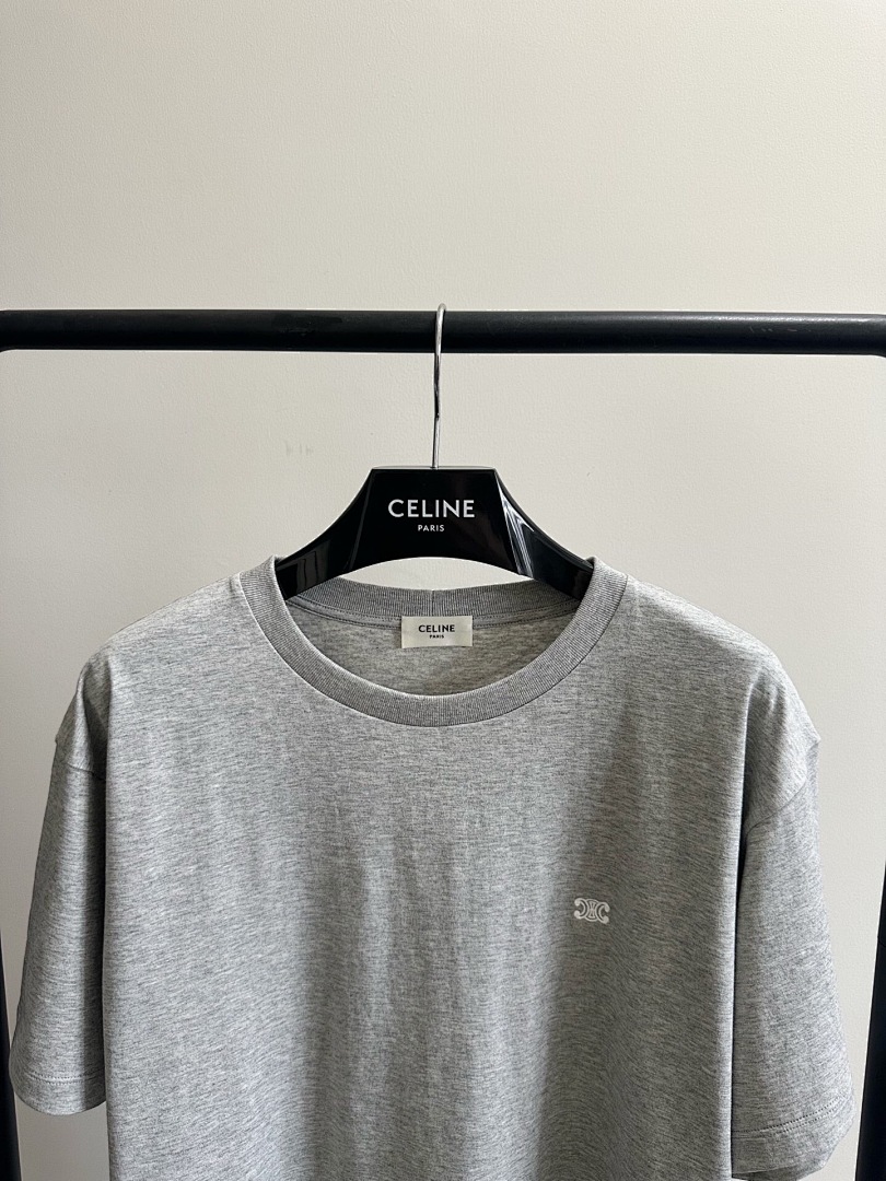 Chanel Double C Embroidered Small Label Short Sleeve (Grey) - Image 12
