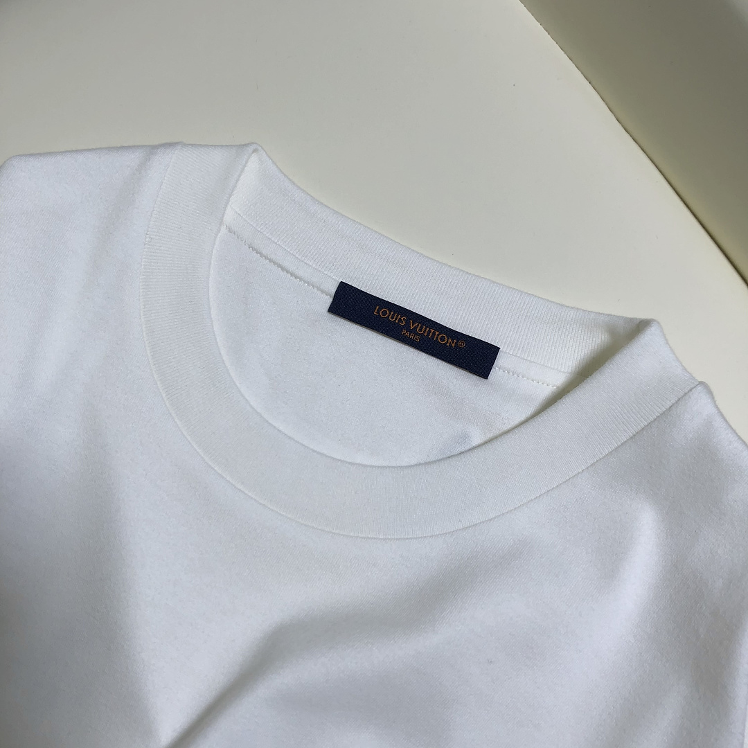 Unbranded Triple Floral Stitching Embroidered T (White) - Image 7