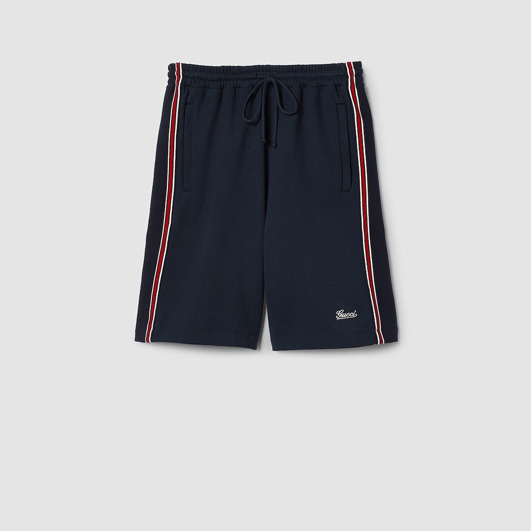 Gucci Red Striped Strap Short