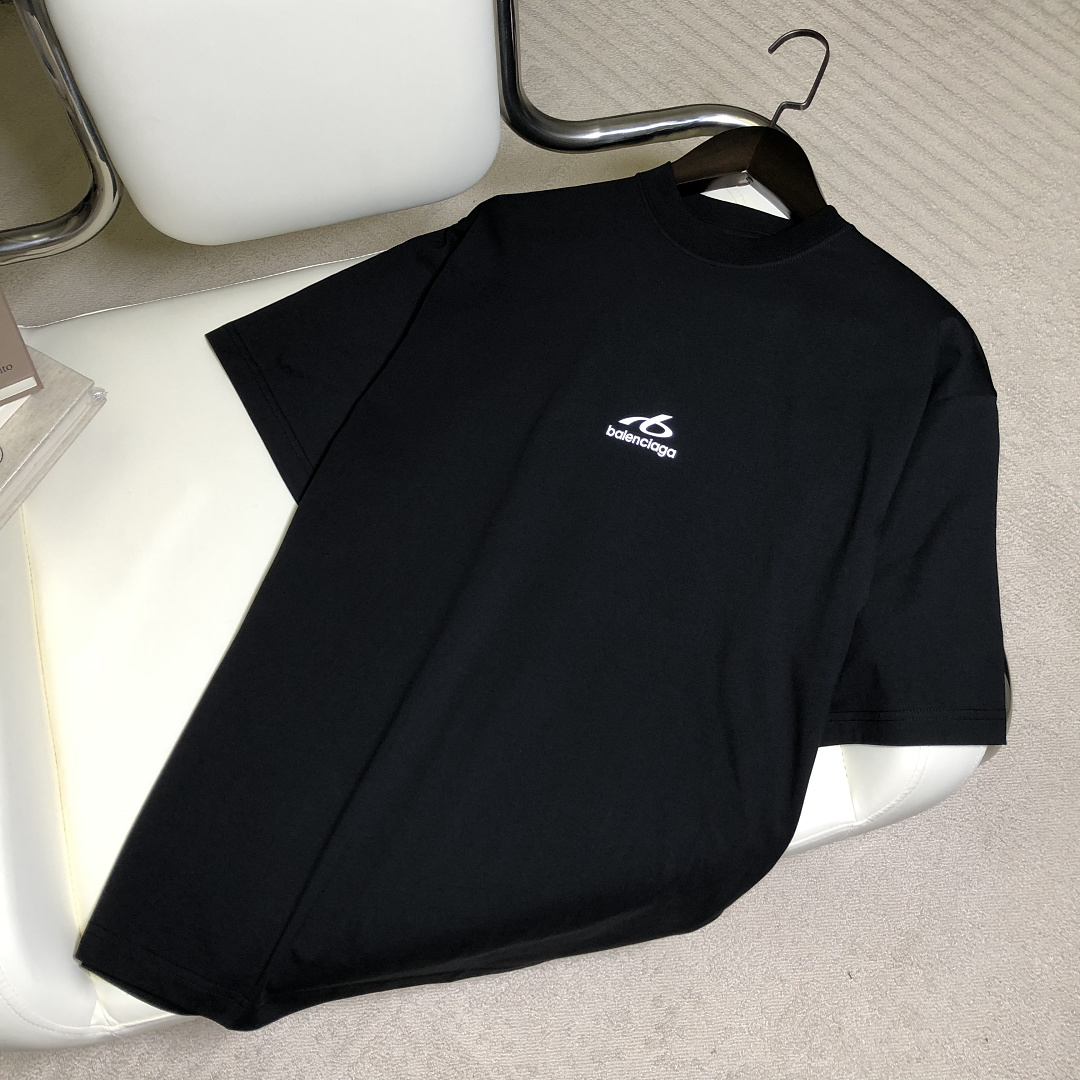 Balenciaga Stitching T (Black) - Image 5