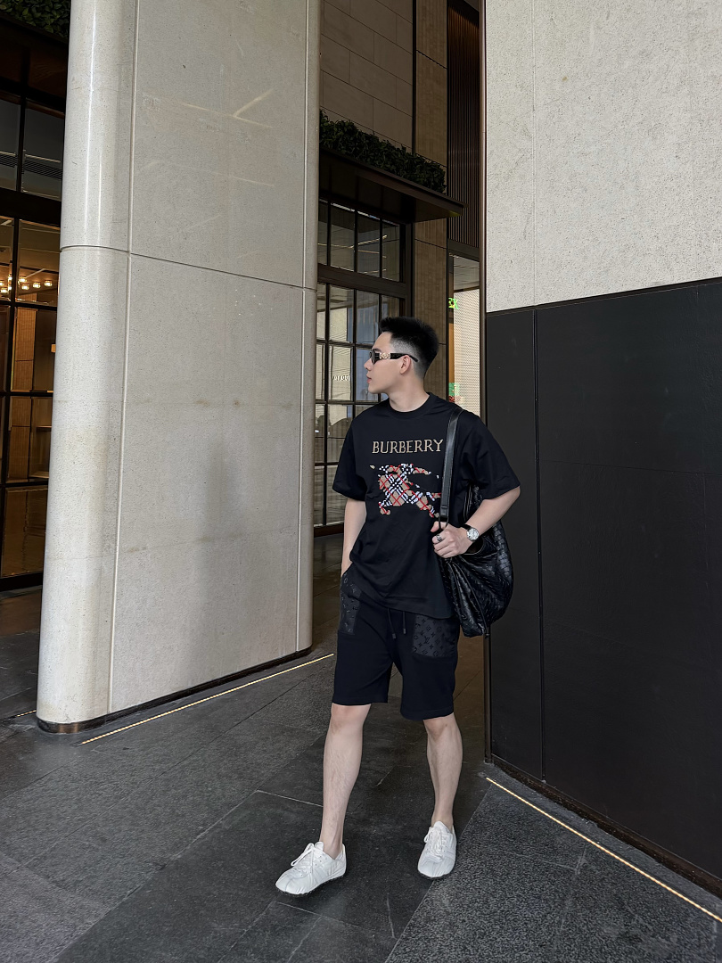 Burberry BR Plaid Short Sleeve (Black) - Image 25