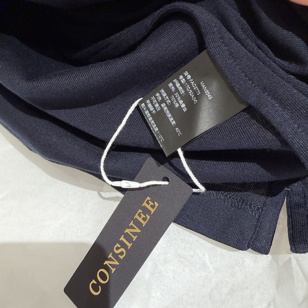 Ralph Lauren Silk Cotton POLO (Navy) - Image 10