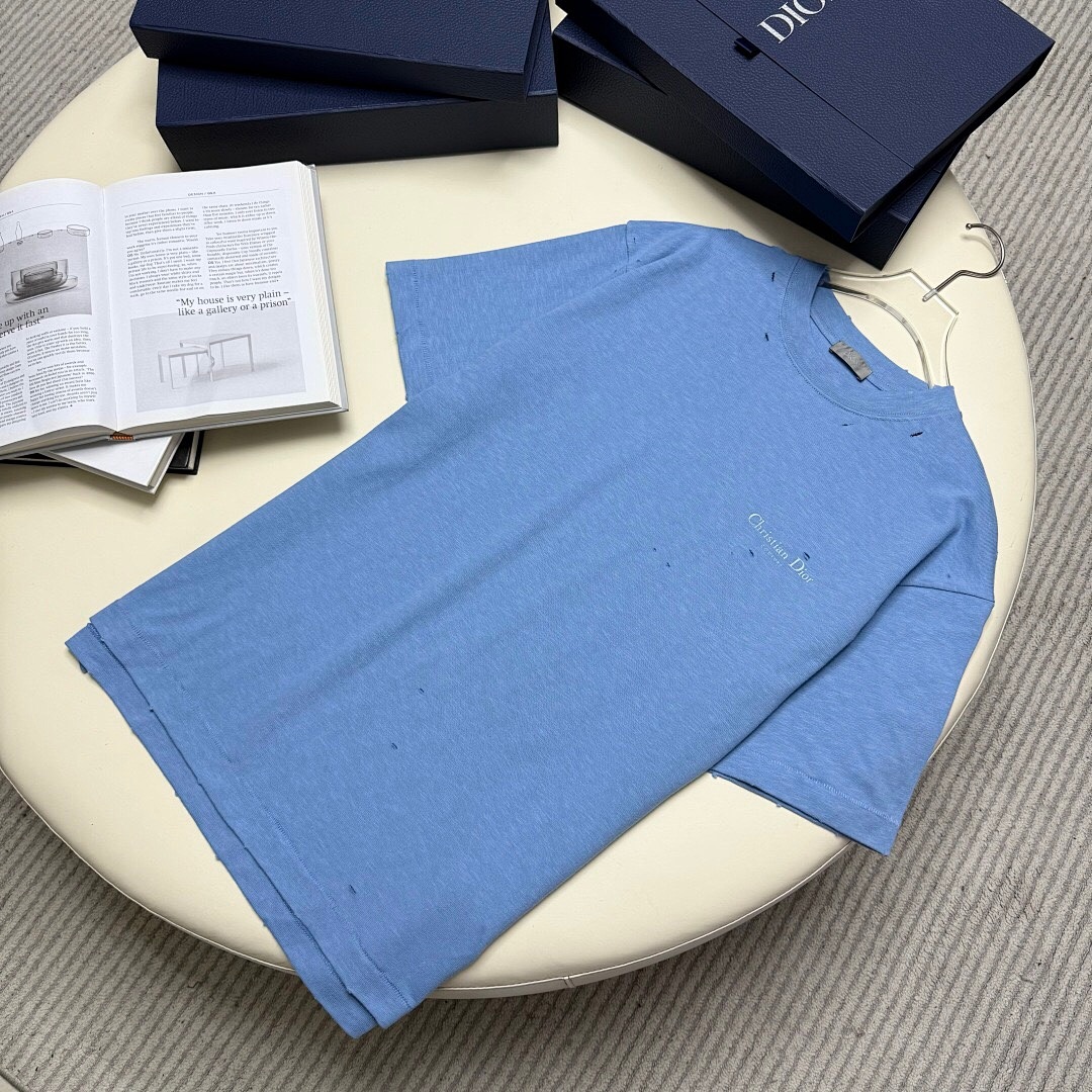 Unbranded Dr Small Print Short Sleeve (Blue) - Image 9