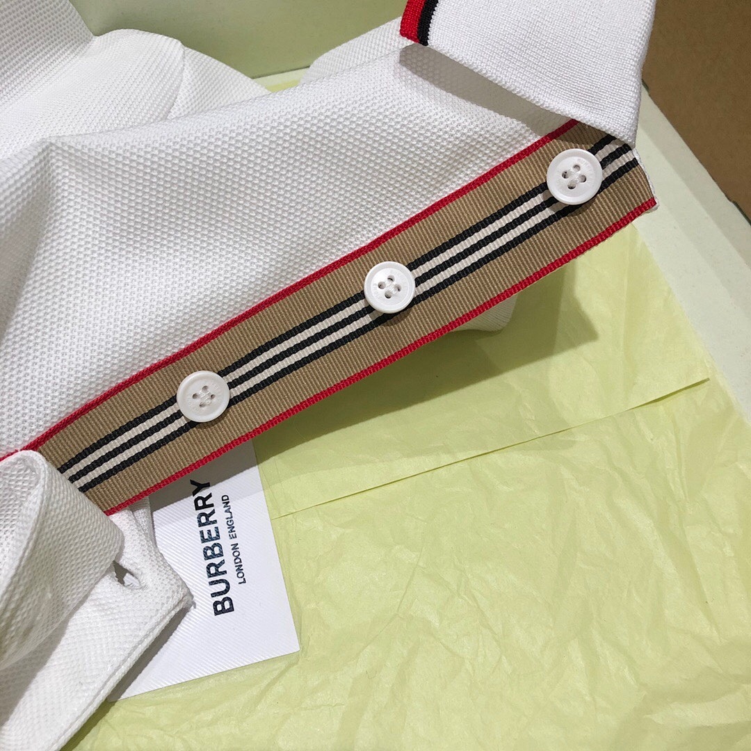 Ralph Lauren Red Collar BT Embroidered POLO (White) - Image 5