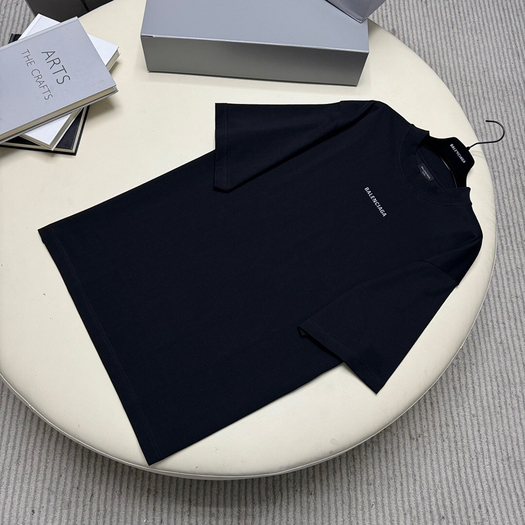 Balenciaga Light Short Sleeve (Black) - Image 4