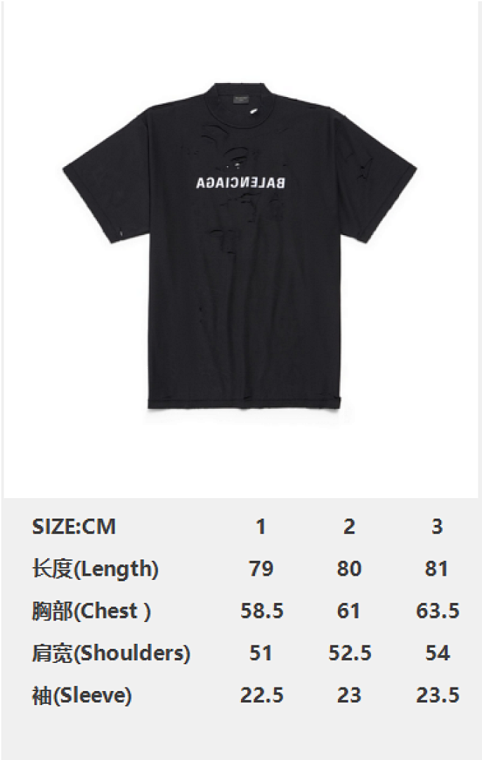 Balenciaga Short Sleeve (Black) - Image 5