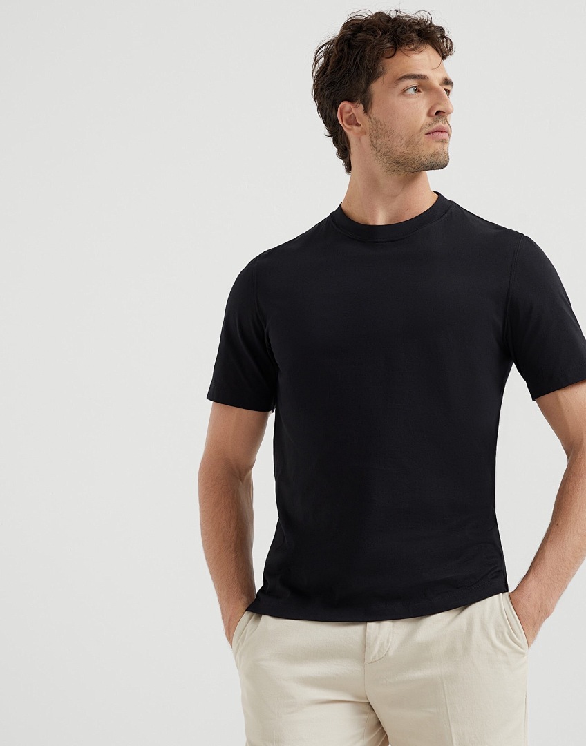 Unbranded Long Velvet Cotton T (Black) - Image 15