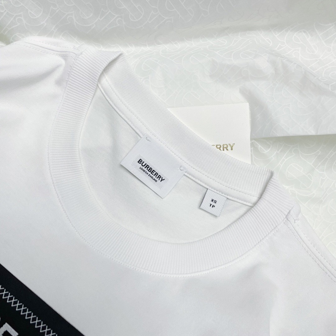 Burberry Short Sleeve (White) - Image 8
