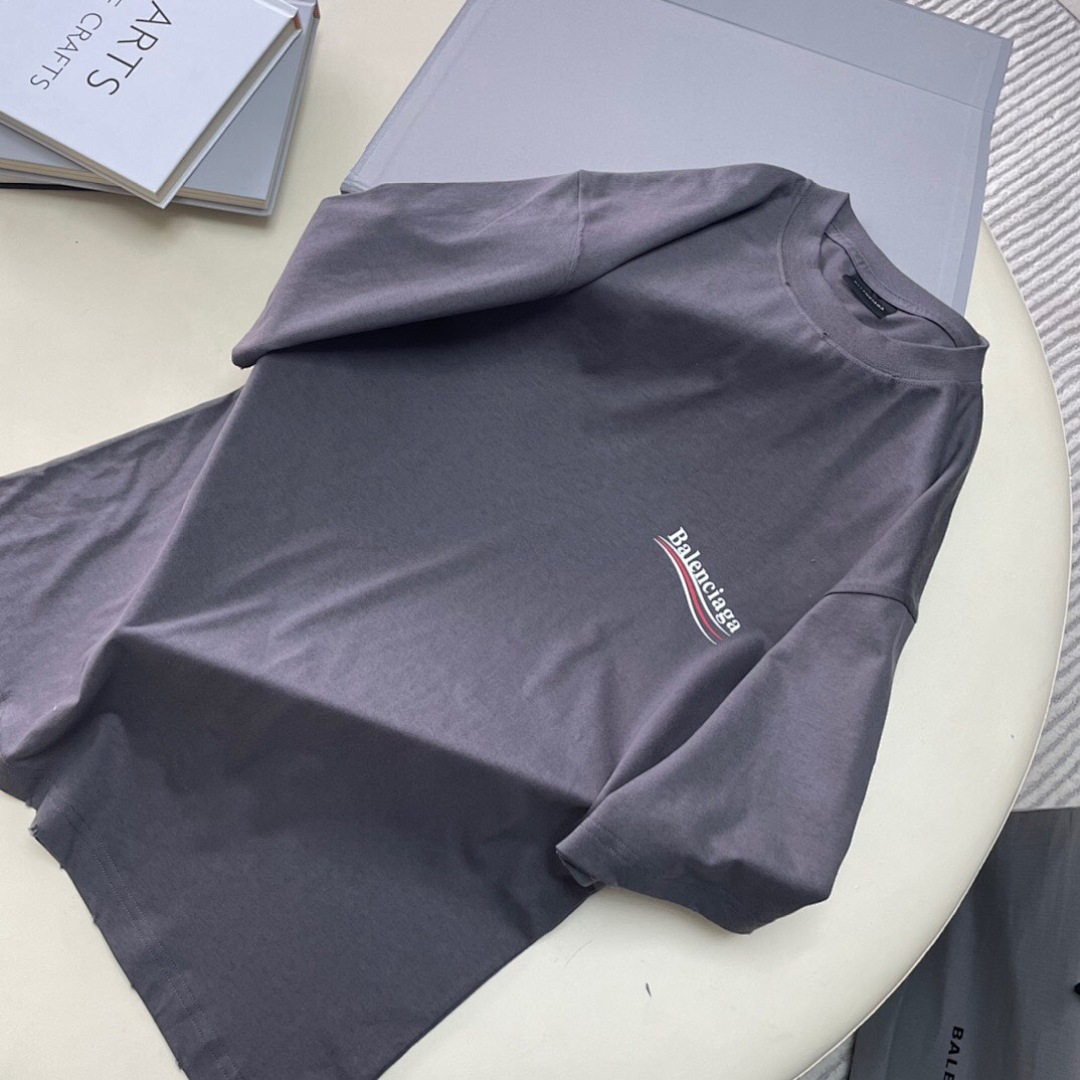 Balenciaga Print Short Sleeve (Grey) - Image 5
