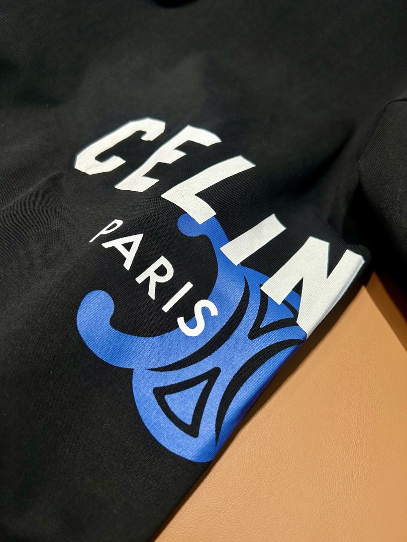 Celine Print T (Black) - Image 7