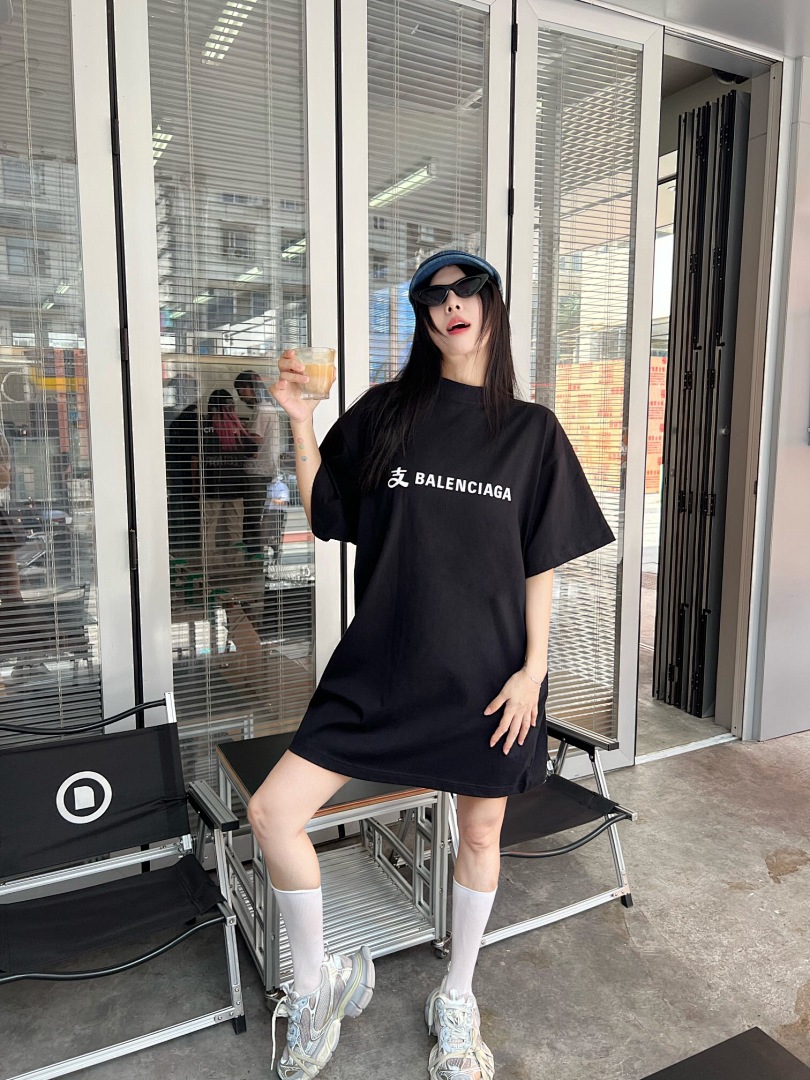 Balenciaga Collab Short Sleeve (Black) - Image 16
