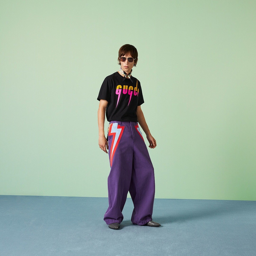 Gucci G Electric Short Sleeve Purple Red And (Yellow) - Image 11