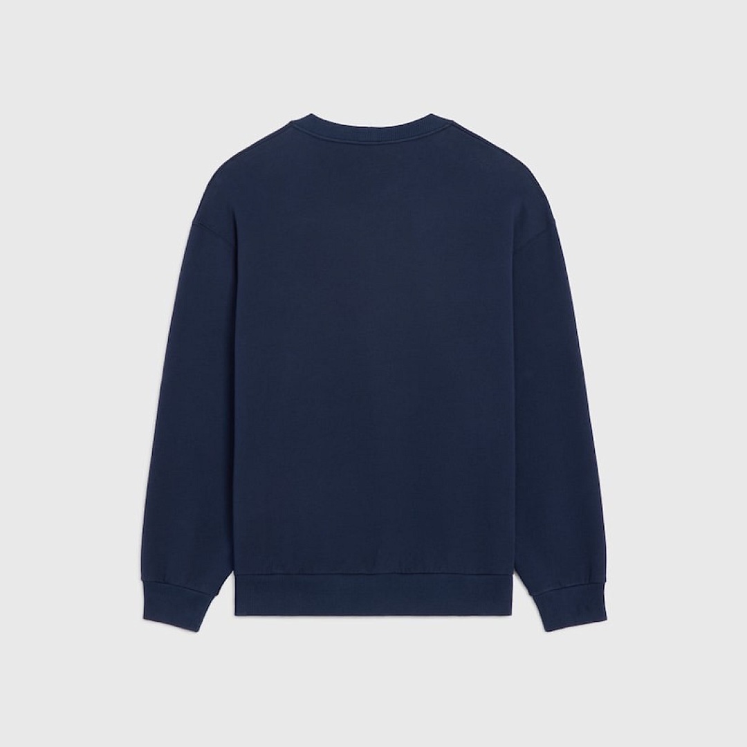 Celine Dark Blue Embroidered Label Collar - Image 2