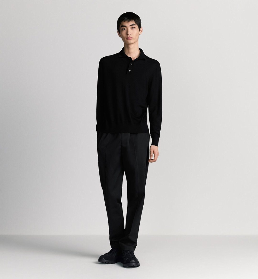 Ralph Lauren CD Embroidered Velvet Long Sleeve Polo - Image 20