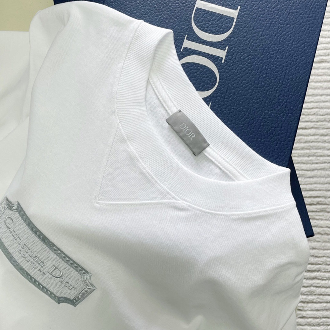 Unbranded CD Embroidered Short Sleeve (White) - Image 5