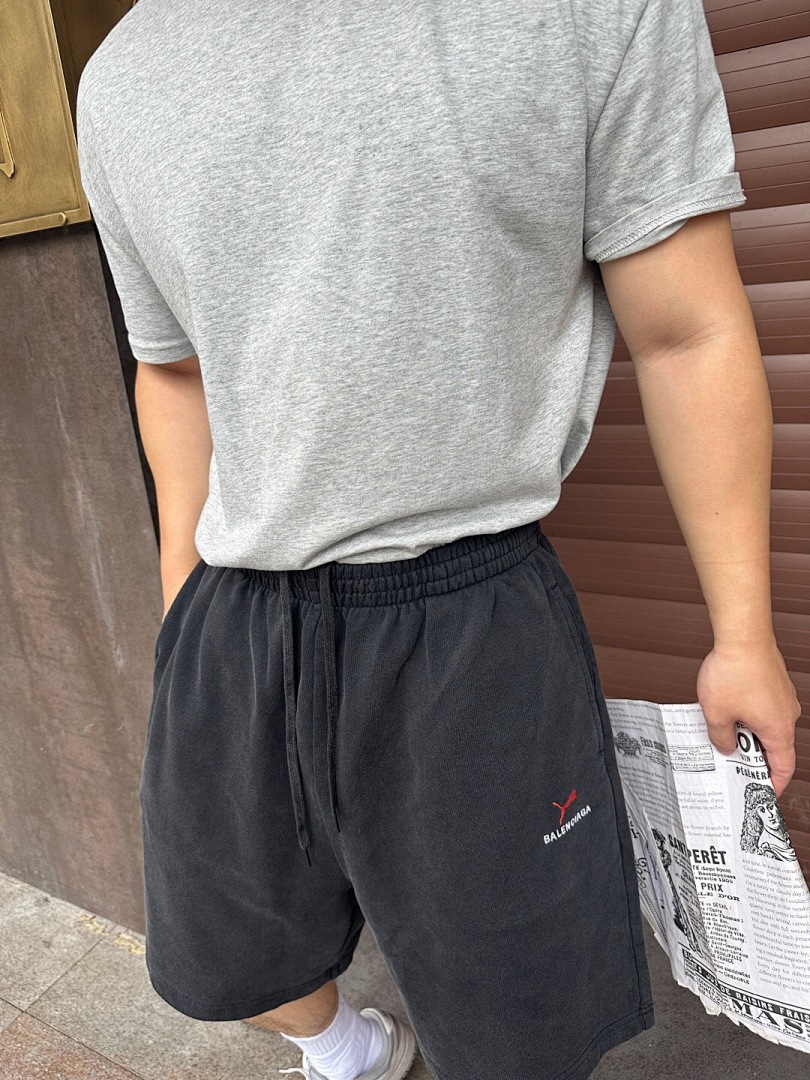 Balenciaga Collab Short (Washed Black) - Image 15
