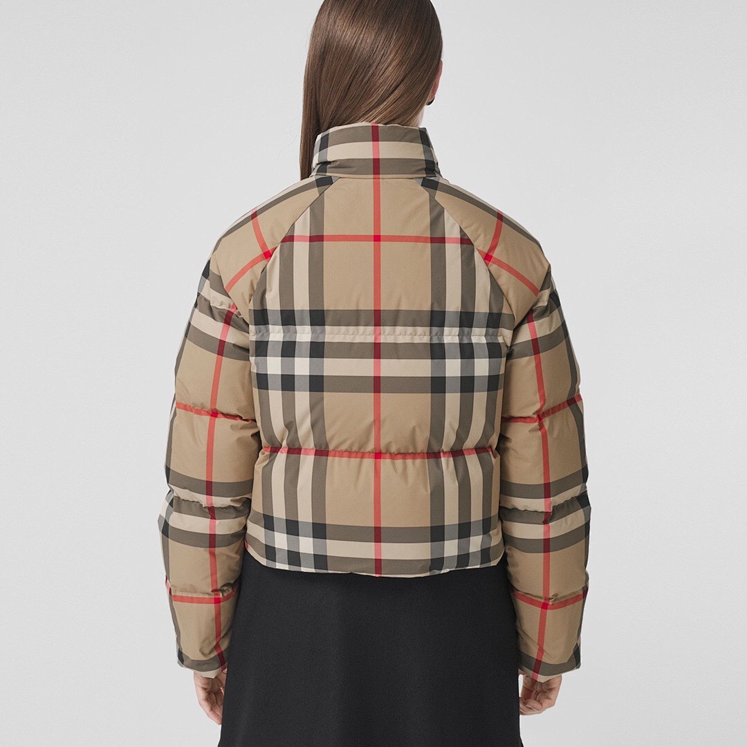 Burberry Plaid Print Short Velvet (Women) - Image 17