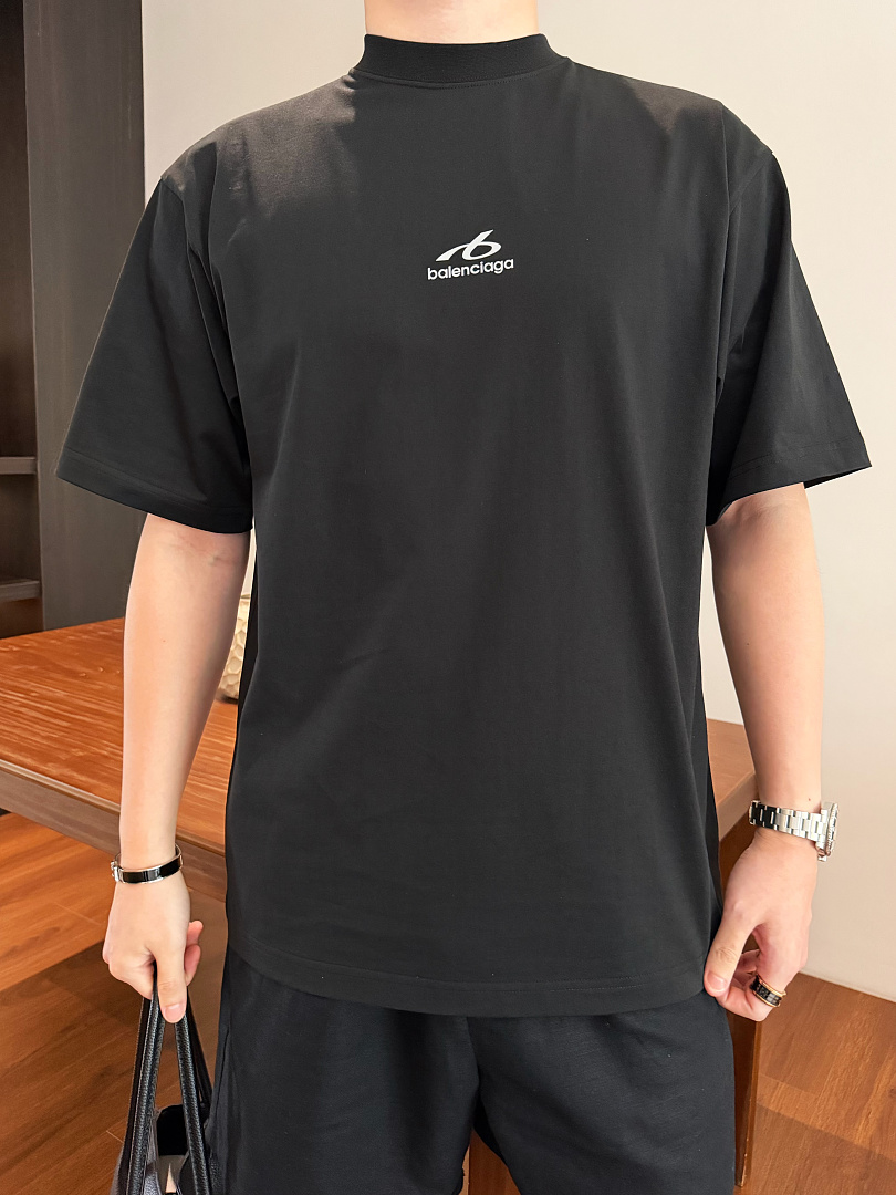 Balenciaga Stitching T (Black) - Image 15