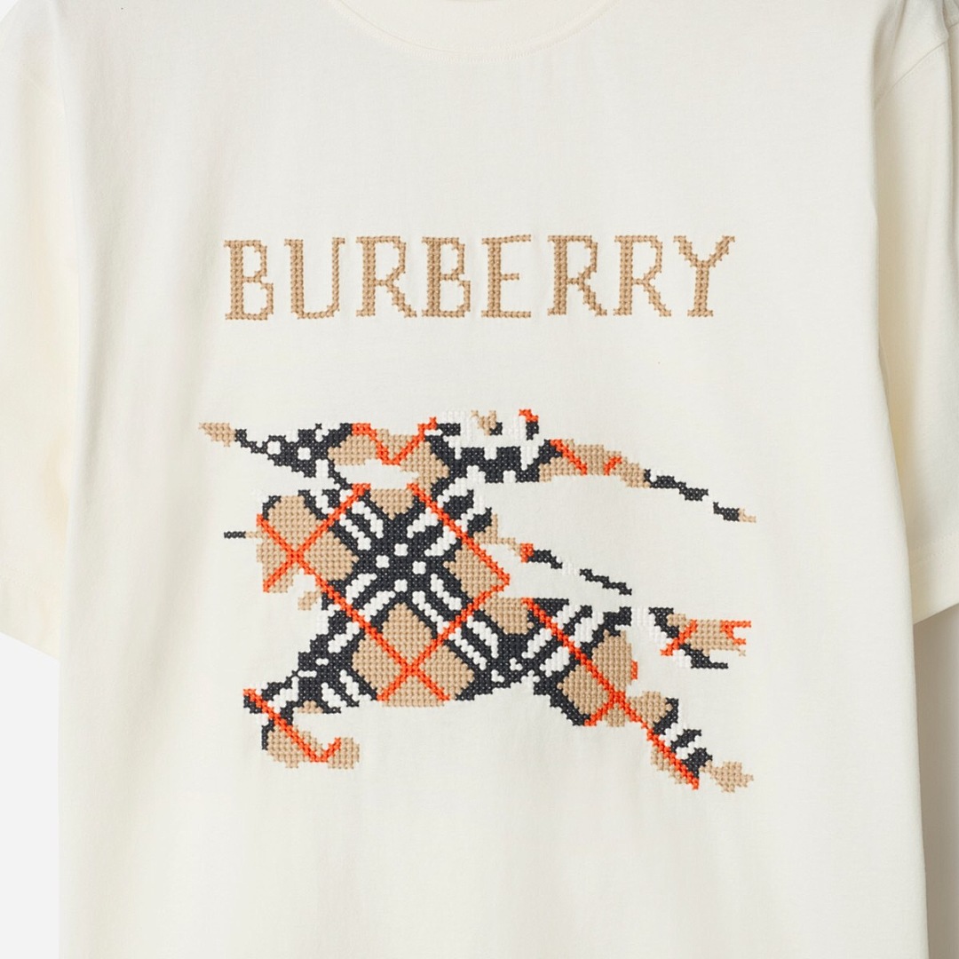Burberry BR Plaid Short Sleeve (White) - Image 2