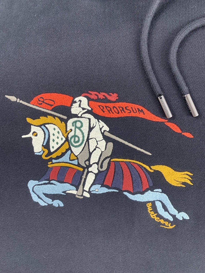Burberry BR Color Stitching Embroidered - Image 6