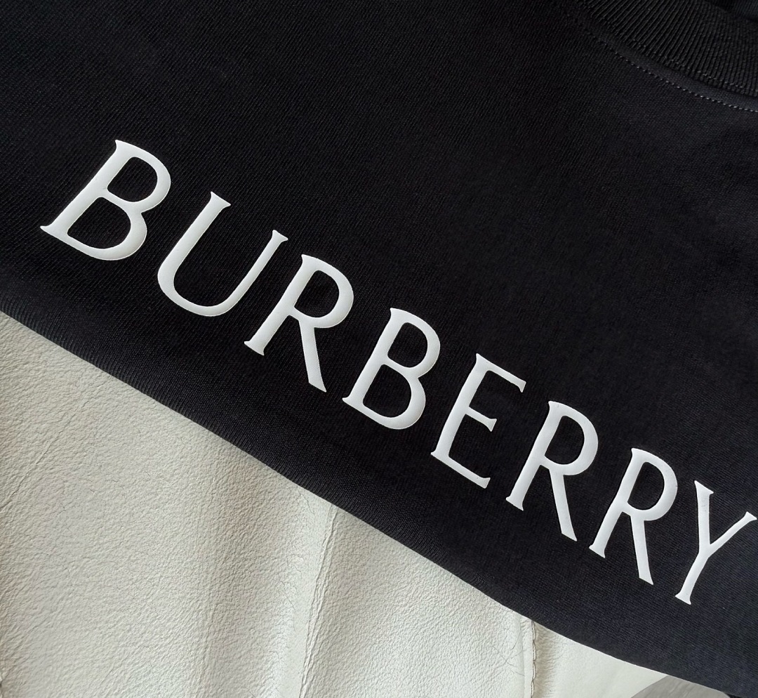 Burberry Silk Print Short Sleeve (Black) - Image 10