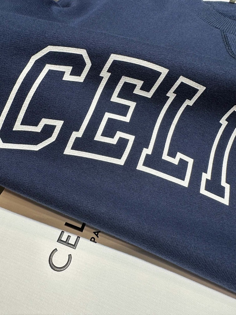 Celine C Blue Collar Print - Image 10