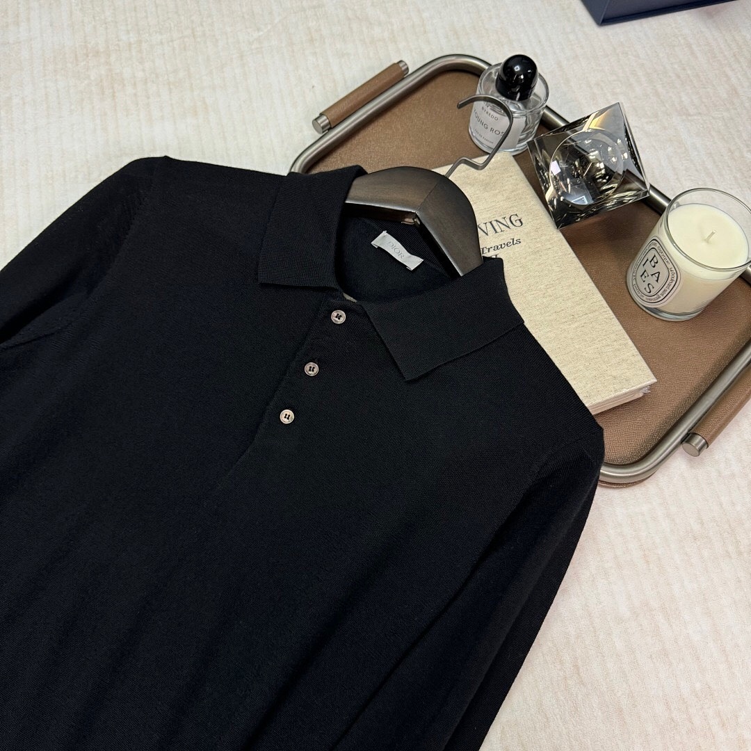 Ralph Lauren CD Embroidered Velvet Long Sleeve Polo - Image 13