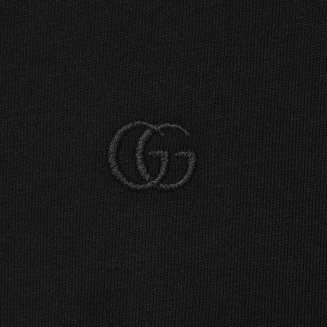 Gucci Embroidered Short Sleeve (Black) - Image 2