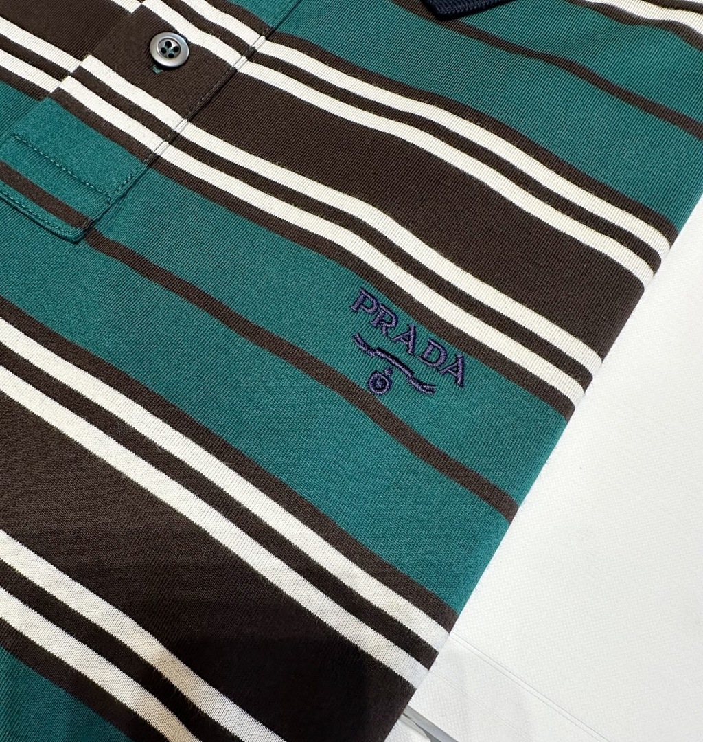 Unbranded Green Striped Long Sleeve T - Image 6