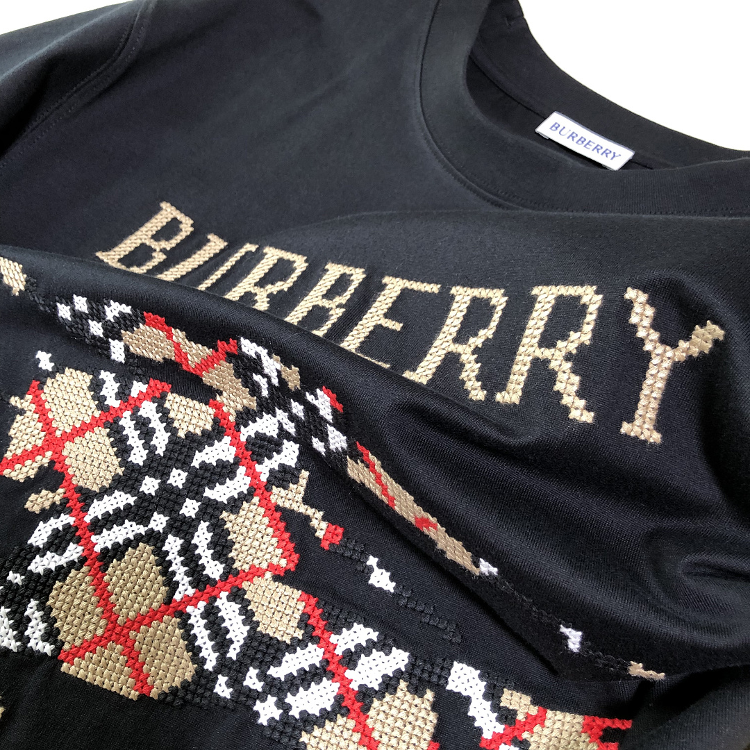 Burberry BR Plaid Short Sleeve (Black) - Image 7