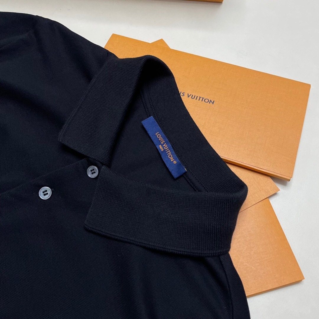 Ralph Lauren 1V Label Small Embroidered POLO (Black) - Image 7