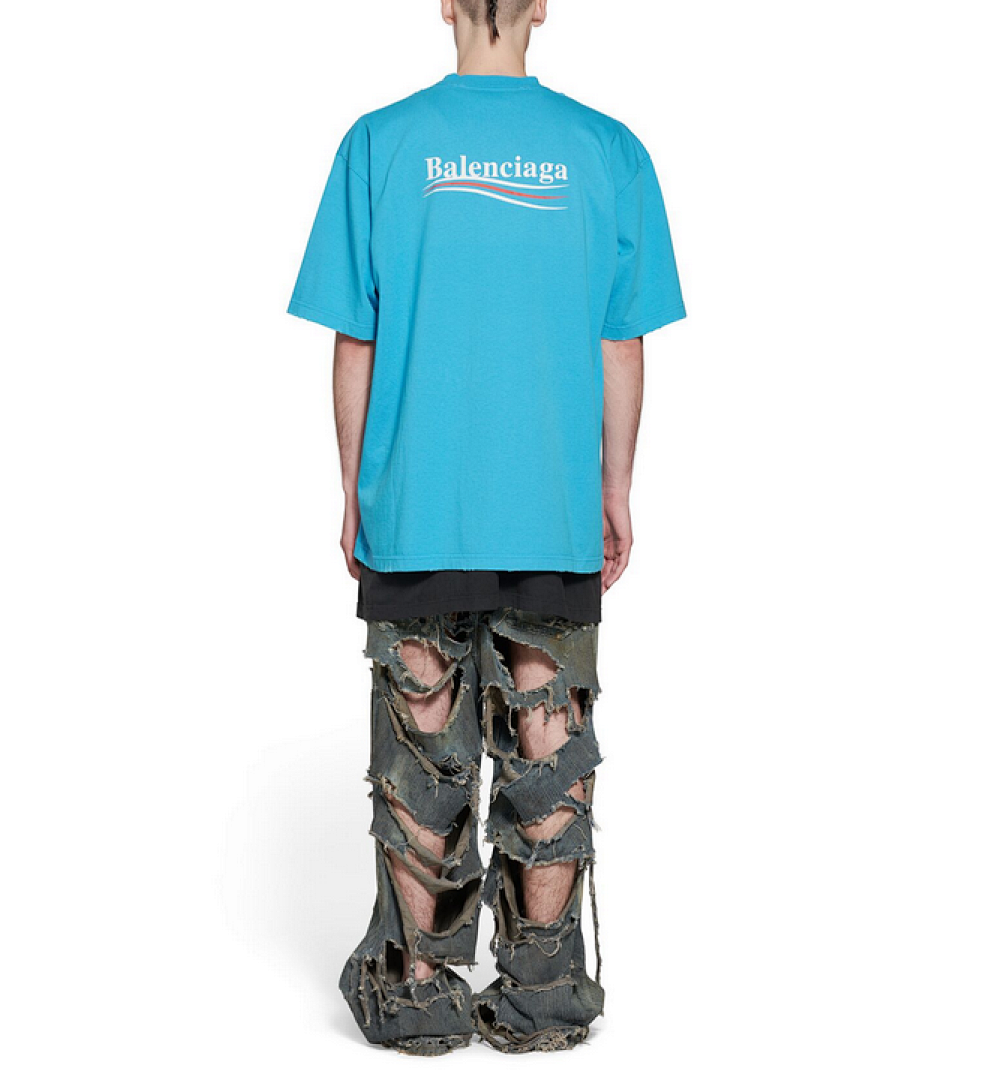 Balenciaga Short Sleeve (Blue) - Image 14