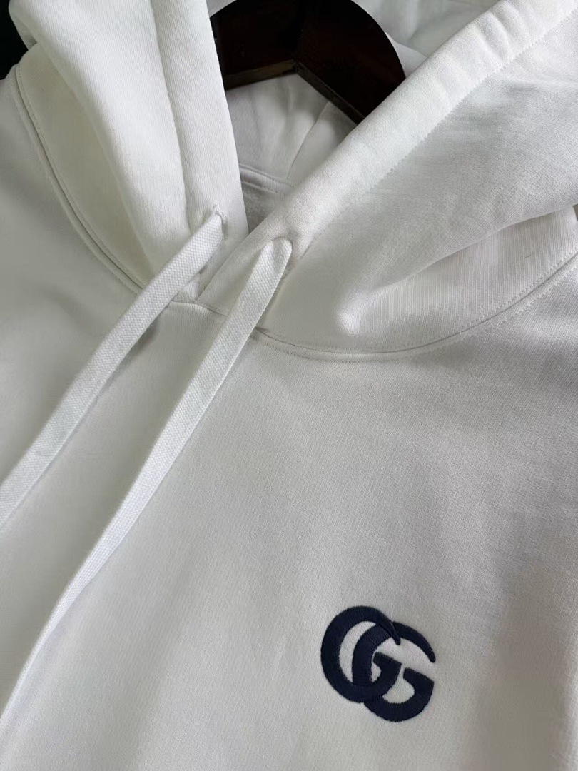Gucci Double G Embroidered (White) - Image 5