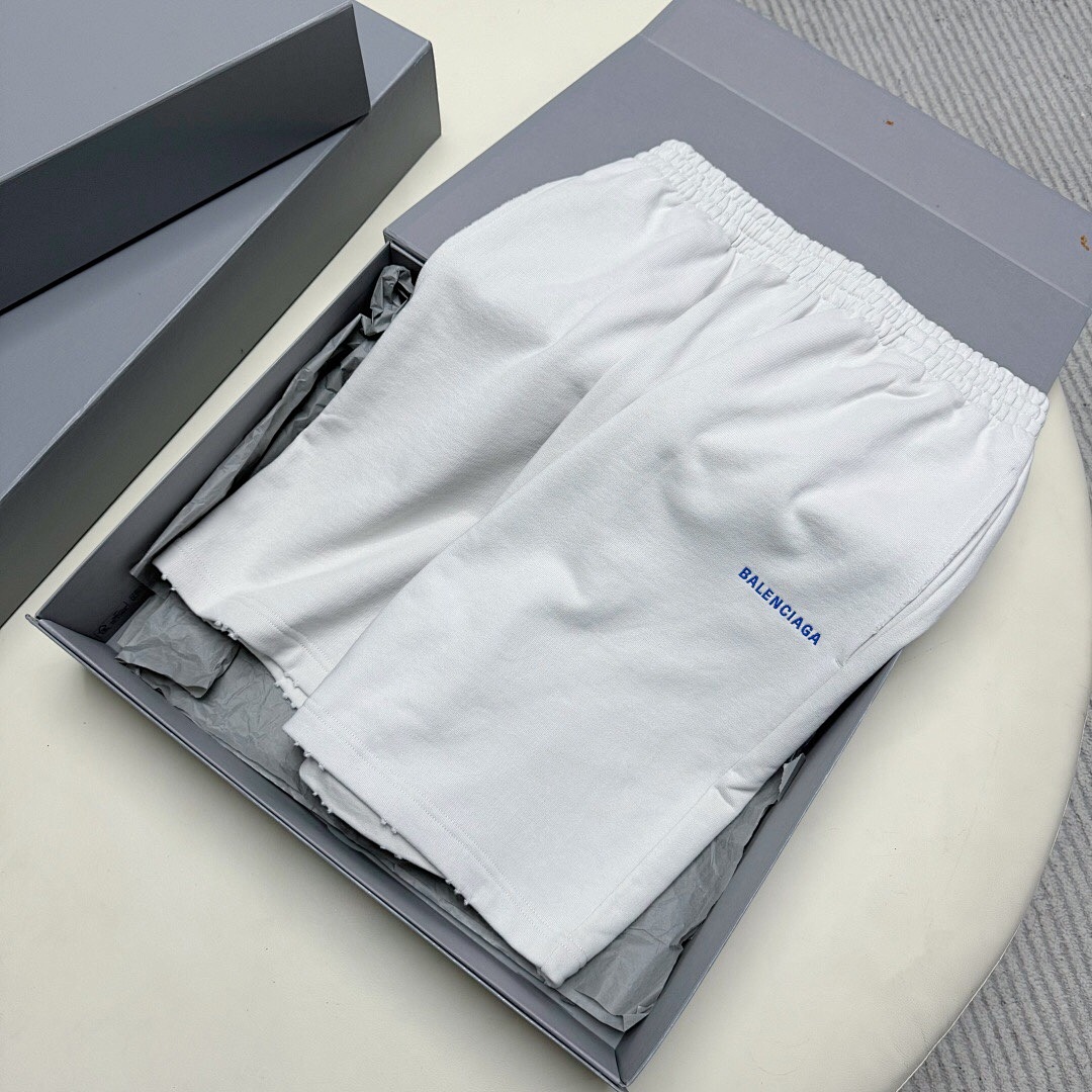 Balenciaga Blue Embroidered Short Grey Apricot - Image 11