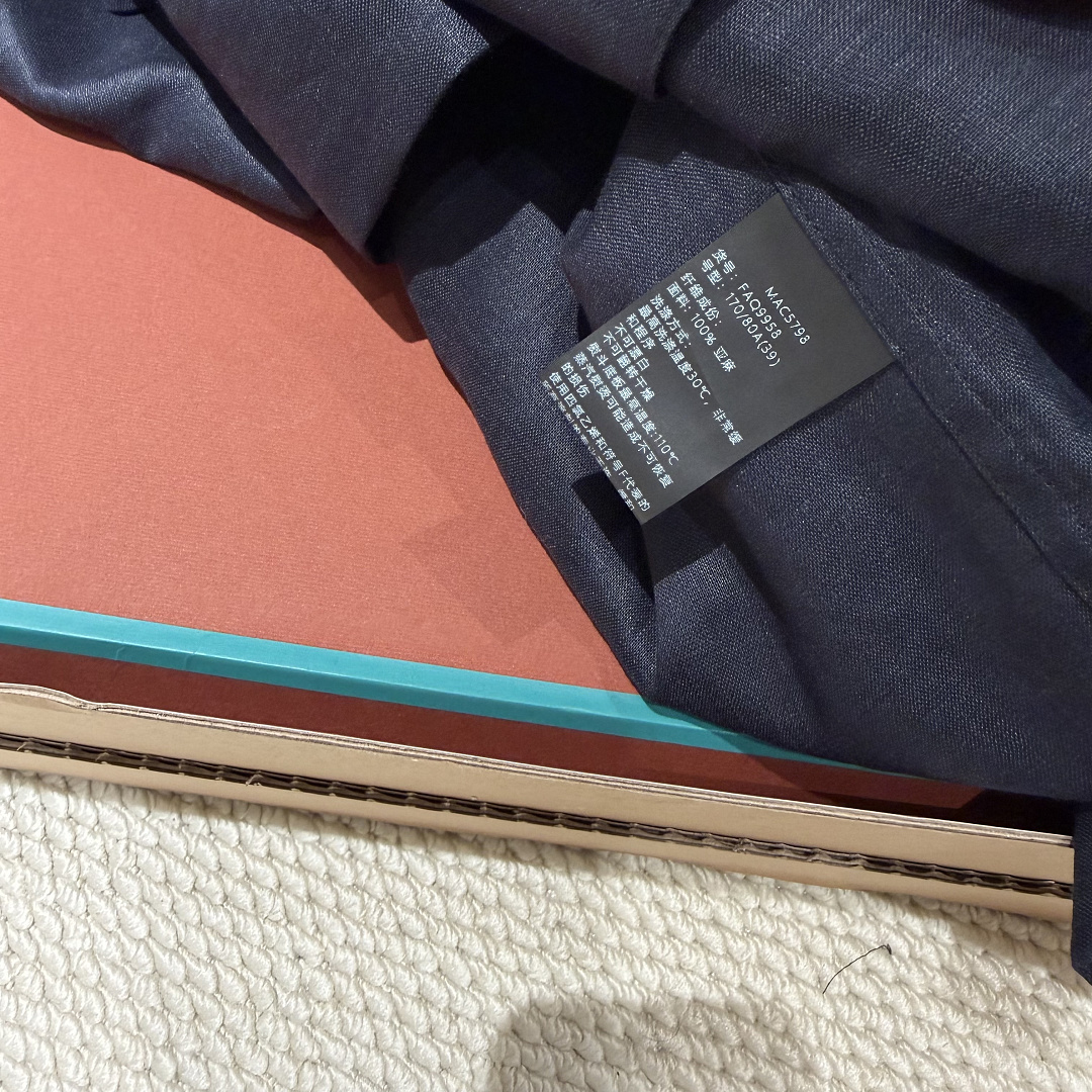 Unbranded Dark Blue Collar Linen - Image 12
