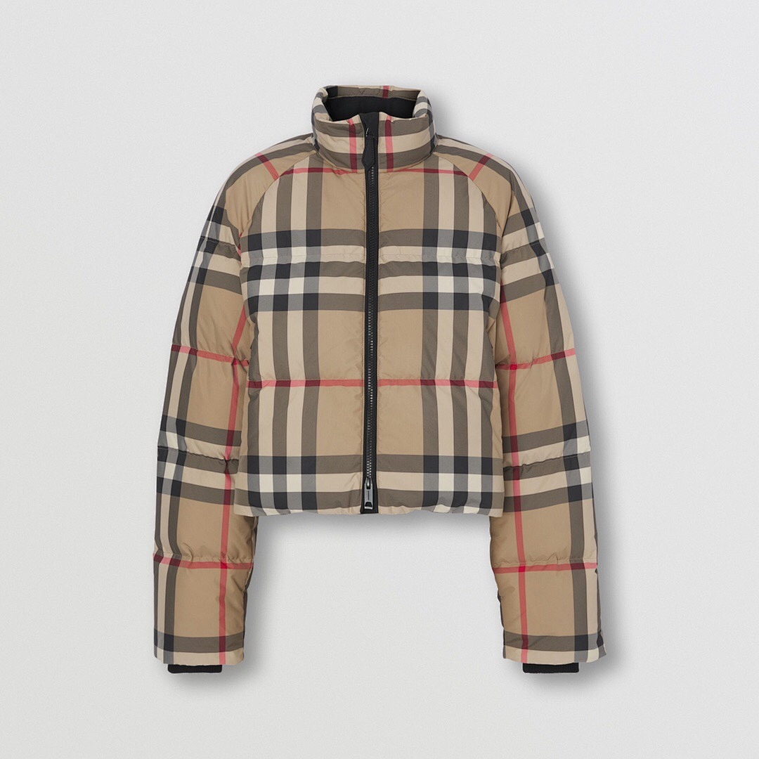 Burberry Plaid Print Short Velvet (Women)